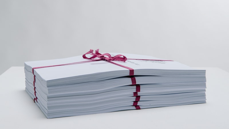 Photo of a pile of documents
